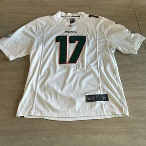 Nike Miami Dolphins Jersey Men L NFL On Field Ryan Tannehill #17 White Stitched - Picture 1 of 8