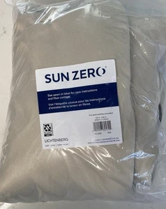 Sun Zero Grommet Top Curtain Panel Ecru Beige 100 in x 96 in 1 pair - Picture 1 of 1