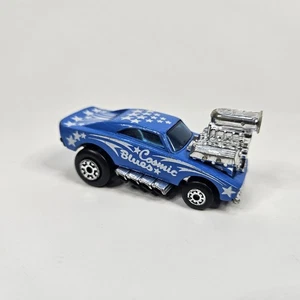 Matchbox MB-26 Cosmic Blues Tooned Hot Rod White Lettering & Stars - Picture 1 of 5