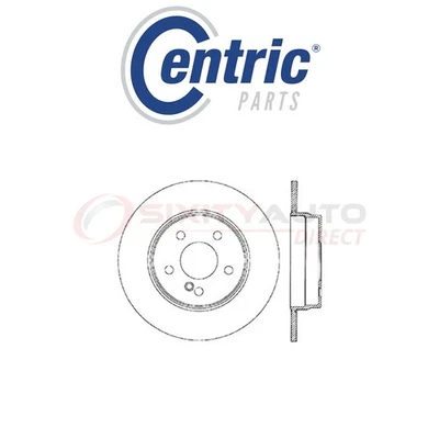 Centric High Carbon Alloy Disc Brake Rotor for 2003-2007 Mercedes-Benz C230 mm Foto 1 de 4