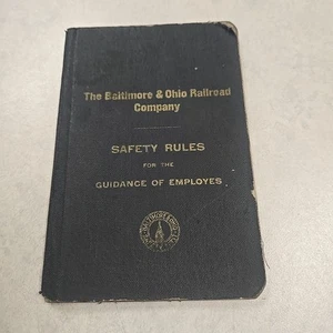 1920  Baltimore & Ohio Safety Rules For The Guidance Of Employes Train Railroad  - Picture 1 of 9