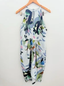 Cooper St Tupai Drape Dress Floral Blue Size 10 - Picture 1 of 8