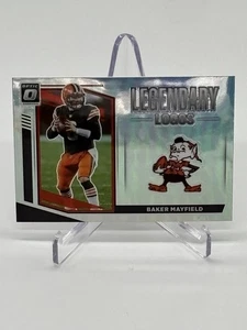 Logotipos legendarios Donruss Optic 2021 plateados Prizm Baker Mayfield #LL-4 Cleveland - Imagen 1 de 2