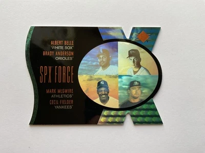 UD SPX Force 1997 Albert Belle/Brady Anderson/Mark MCGWIRE/CECIL FILDER #6/500 Foto 1 de 2
