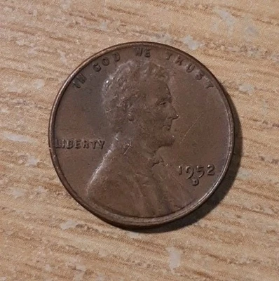 1952-D LINCOLN WHEAT PENNY DENVER ONE 1 CENT MM13 - Image 1 of 2