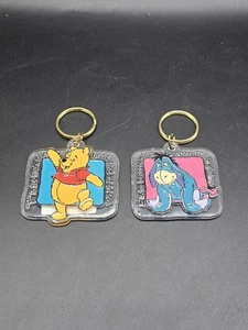Vintage Disney Store Winnie The Pooh And Eeyore Keychain - Picture 1 of 4