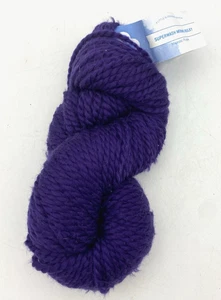 Cloudborn Fibers Superwash Merino Wool Yarn Magestic Purple Bulky 3.5 oz - Picture 1 of 5