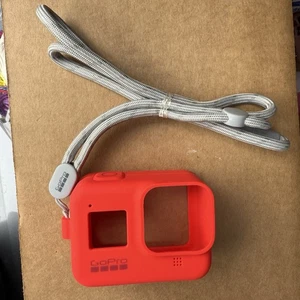 GoPro Red Silicone Sleeve and Adjustable Lanyard Kit for GoPro HERO8 - Picture 1 of 4