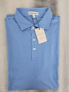 Camisa Polo Peter Millar Maritime Pilot Mill Halifax a Rayas MS23K53 Para Hombre Mediana - Imagen 1 de 10