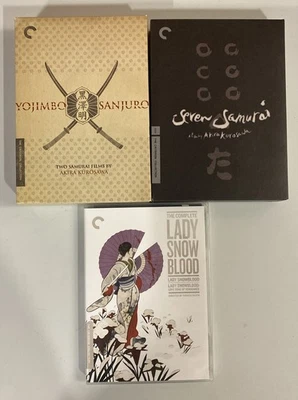 Yojimbo & Sanjuro Seven Samurai Lady SnowBlood DVD Criterion Collection Kurosawa - Image 1 of 4