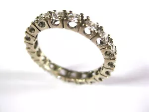 Memory Ring Weißgold 585 mit Brillanten, 2,92 g - Bild 1 von 3