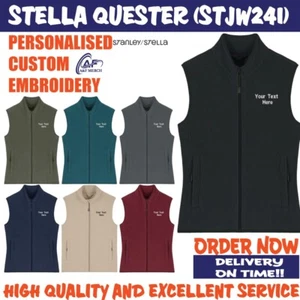 Personalisiert Bestickt Premium Damen Stella Quester Fleecejacke Modern Fit - Foto 1 di 10