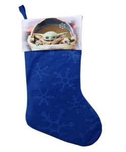Star Wars Baby Yoda blau Filz Weihnachtsstrumpf - 16 Zoll - Bild 1 von 1