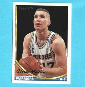 1993/94 topps Gold Chris Mullin Basketball Card Nrmt Golden State Warriors - Picture 1 of 1