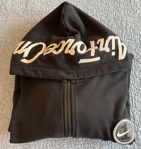 Nike Sportswear AF1 Men’s Hoodie XXL Black French Terry Full Zip Sweatshirt - Picture 1 of 11