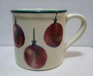 Vintage Hartstone Pottery 1982 Holiday Ornaments Large Mug 3.5" Pre-owned VG - Picture 1 of 10