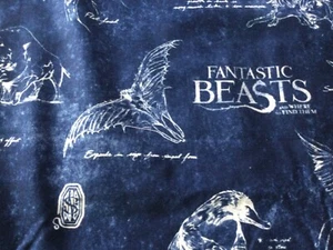 Fantastic Beasts & Where To Find Them Harry Potter Camelot Fabric 0.5 m x 6 ava - Picture 1 of 4