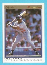 KIRBY PUCKETT Baseball Singles & Inserts (With Pictures) / You Pick The Cards