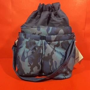 Corkcicle Outdoor Cooler/Beverage Bucket Bag. Blue Camo $160 Retail. NWT 12 Can - Picture 1 of 8