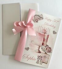 Luxury Personalised Birthday Card 18th 21st 30th 40 50th Daughter Granddaughter