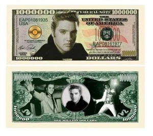 (10) Elvis Presley Million Dollar Bill - Picture 1 of 3