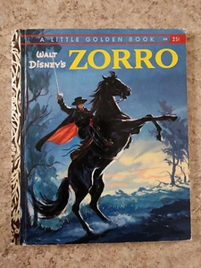 A LITTLE GOLDEN BOOK WALT DISNEY'S ZORRO BOOK - Picture 1 of 5