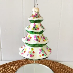 Rare VTG 1992 Christopher Radko Winter Tree Mercury Glass Christmas Ornament - Picture 1 of 4