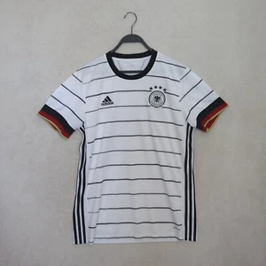 Germany Euro 2020 Jersey Sz.L  White Home Kit Adidas Shirt Trikot Striped Men's - Picture 1 of 15