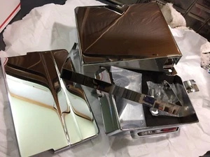 big twin FL shovelhead battery tray pad strap covers 74-79 66204-74,  66378-70a - Picture 1 of 1