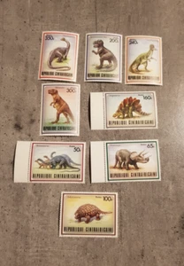 ZENTRALAFRIKANISCHE REPUBLIK -1988- DINOSAURIER-PRÄHISTORISCHE TIERE-8VAL- SET POSTFRISCH - Bild 1 von 1