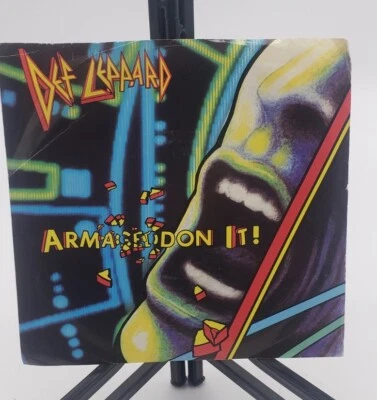 Def Leppard "Armageddon It!" 45 EX Tested Mercury Picture Sleeve EX 1988 - Image 1 of 4