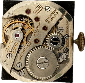 Vintage Wittnauer 17 Jewel Mechanical Men's Wristwatch Movement 9WN for Parts - Picture 1 of 4