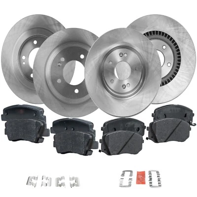 Brake Disc and Pad Kit For 2015 Hyundai Sonata 2014-2016 Kia Cadenza Natural - Image 1 of 4