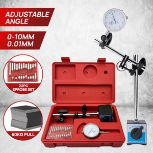 Dial Indicator Gauge Flexible Magnetic Base 0-1.0" 60KG 22 Indicator Point Set - Picture 1 of 12