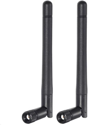 2x Dualband-WLAN-Antenne RP-SMA für Drahtlose Netzwerkkarte, WiFi-Adapter,Laptop - Bild 1 von 4