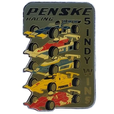 VTG Indycar 500 Penske Racing "5 Indy Wins" Automotive Racing Lapel Pin NEW  - Image 1 of 4