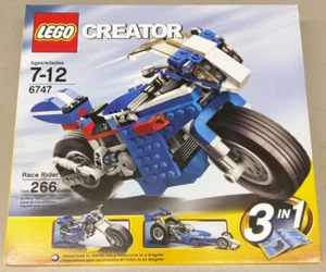 LEGO Creator 6747 Race Rider NUOVO! Moto Chopper Bike Dragster Race 3 in 1 - Foto 1 di 5