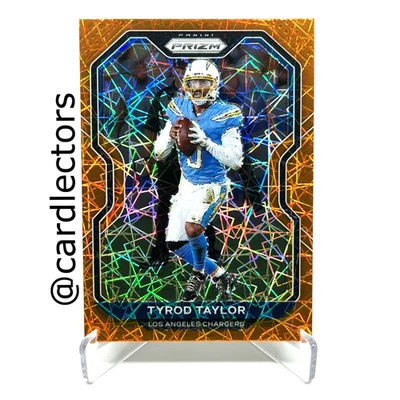 2020 Panini PRIZM Football TYROD TAYLOR #145 Orange Laser Lazer PRIZM CHARGERS - Image 1 of 2