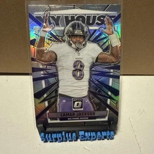 2023 Donruss Optic Lamar Jackson My House! Holo Prizm #17 Ravens - Picture 1 of 4
