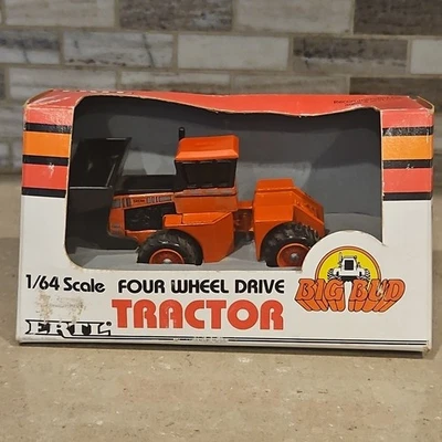 ERTL Big Bud 525/84 w/ Loader, Orange 4WD Farm Tractor, NIB, 1/64 - Image 1 of 4