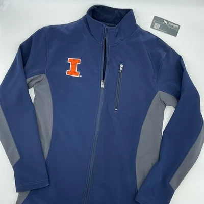 Illinois FIGHTING ILLINI Knights Apparel NCAA Soft shell Jacket Mens Size Small - Image 1 of 4