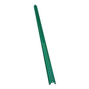 Poste de señalización de hierro fundido 2,4 m poste portátil soporte de señalización verde - Imagen 1 de 12