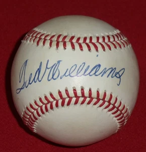 Ted Williams Single Signed Baseball OAL Bobby Brown Autographed Auto PSA Letter - Picture 1 of 5