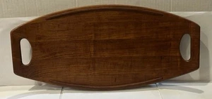 VINTAGE TEAK WOOD DENMARK SURFBOARD TRAY JENS QUISTGAARD 20.25” x 10.25” DANISH - Picture 1 of 9
