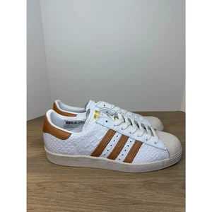 Adidas Men's Superstart 80s BB2229 Size 10 White Gold Sneakers Shoes NWOB - Picture 1 of 13
