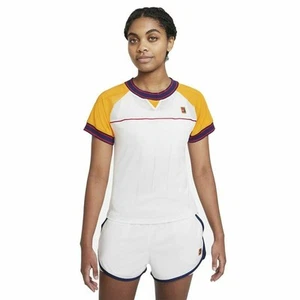 Camiseta de Manga Corta Mujer Nike Court Dri-Fit Slam Blanco - Imagen 1 de 4