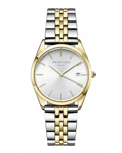 Rosefield ACSGD-A01 Damenuhr The Ace Bicolor 33mm mit Edelstahlband - Picture 1 of 1