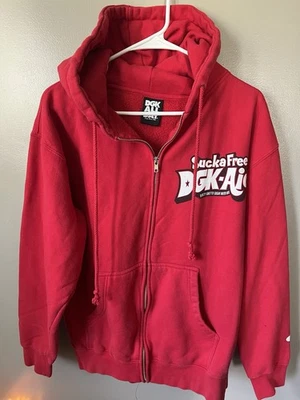 DGK x Kool-Aid Limited Collab - Red Zip Up Hoodie - Mens Medium - Image 1 of 4