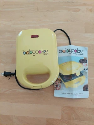 Babycakes Mini Donut Maker DNM-30, Donut Maker antiadherente con manual de instrucciones Foto 1 de 3