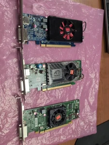 Lot Of 3- Used DELL Graphics Cards ATI 1-00NTVR, 1-0HW916, 1-0236X5 - Picture 1 of 10